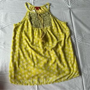 Lime Green Elle Tie-Front Top